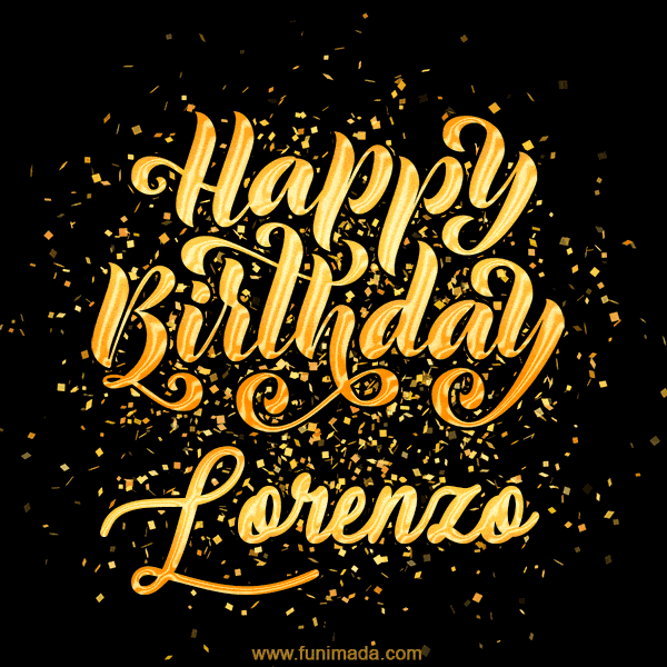 Happy Birthday Card for Lorenzo - Download GIF and Send for Free