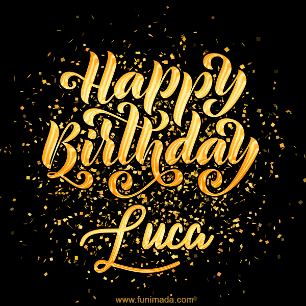 Happy Birthday Card for Luca - Download GIF and Send for Free