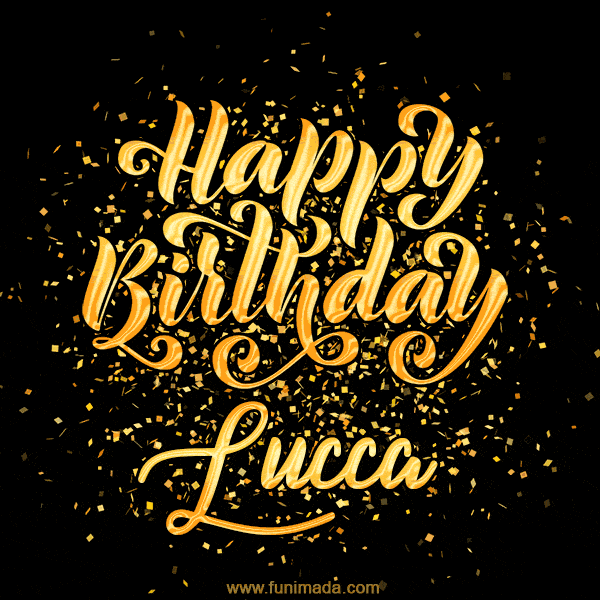 Happy Birthday Card for Lucca - Download GIF and Send for Free