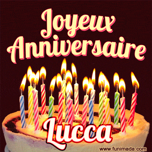 Joyeux anniversaire Lucca GIF