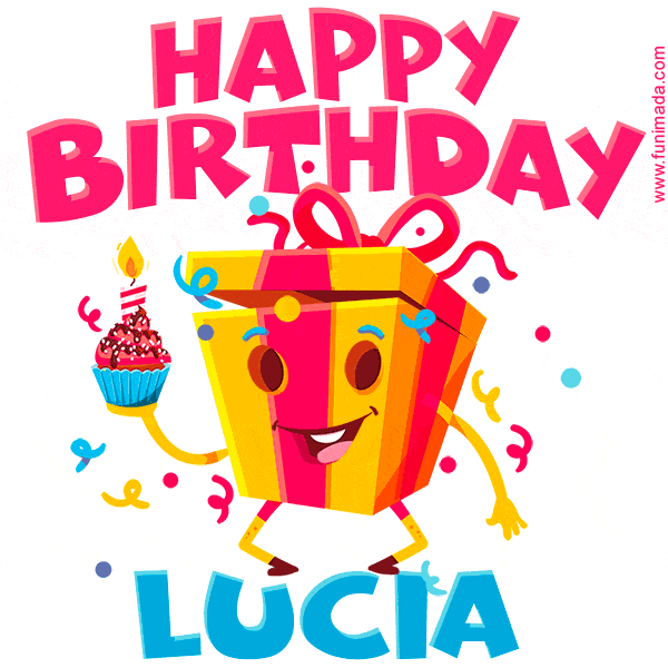 Funny Happy Birthday Lucia GIF