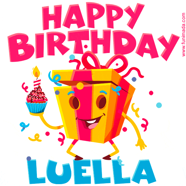 Funny Happy Birthday Luella GIF