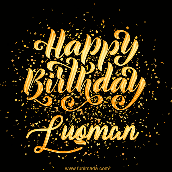 Happy Birthday Card for Luqman - Download GIF and Send for Free