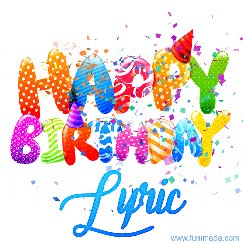 Happy Birthday Lyric - Creative Personalized GIF With Name