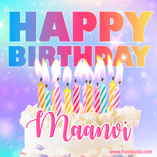 Funny Happy Birthday Maanvi GIF