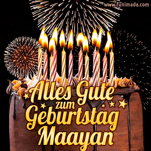 Alles Gute zum Geburtstag Maayan (GIF)