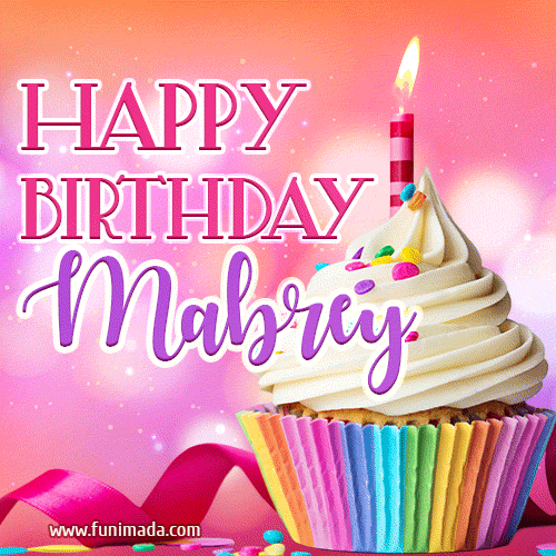 Happy Birthday Mabrey - Lovely Animated GIF