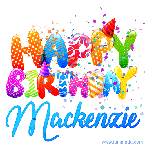 Happy Birthday Mackenzie - Creative Personalized GIF With Name