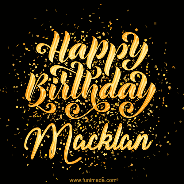 Happy Birthday Card for Macklan - Download GIF and Send for Free