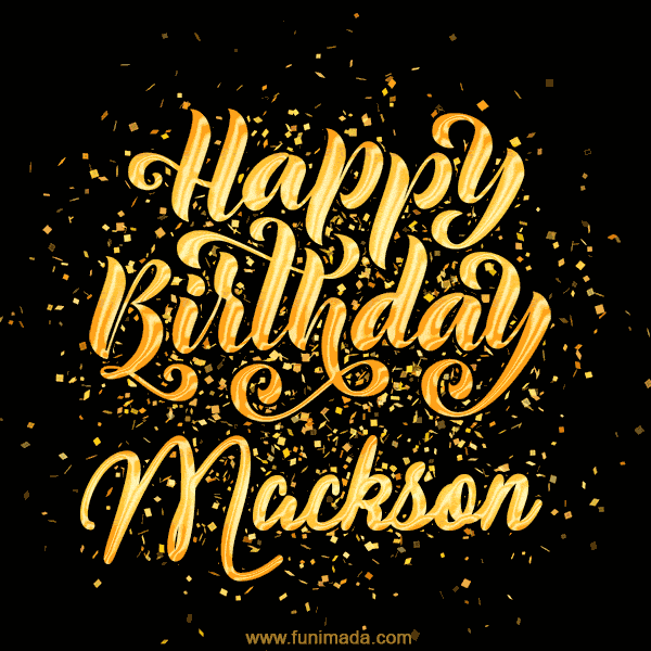 Happy Birthday Card for Mackson - Download GIF and Send for Free