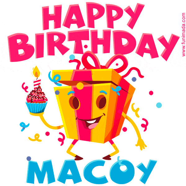 Funny Happy Birthday Macoy GIF