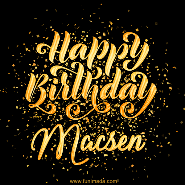 Happy Birthday Card for Macsen - Download GIF and Send for Free