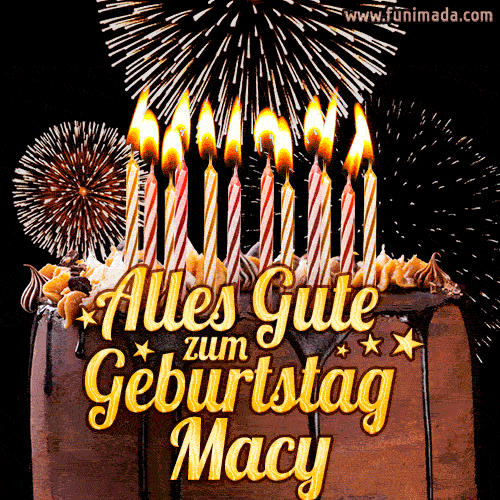 Alles Gute zum Geburtstag Macy (GIF)