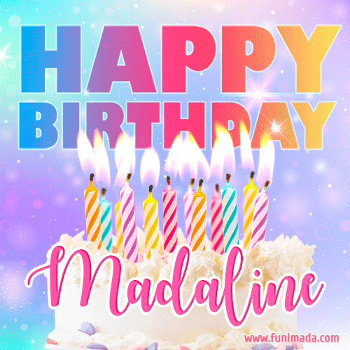 Funny Happy Birthday Madaline GIF