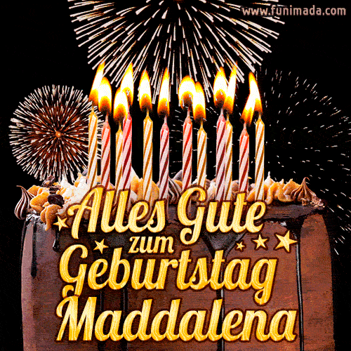 Alles Gute zum Geburtstag Maddalena (GIF)