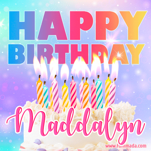 Funny Happy Birthday Maddalyn GIF
