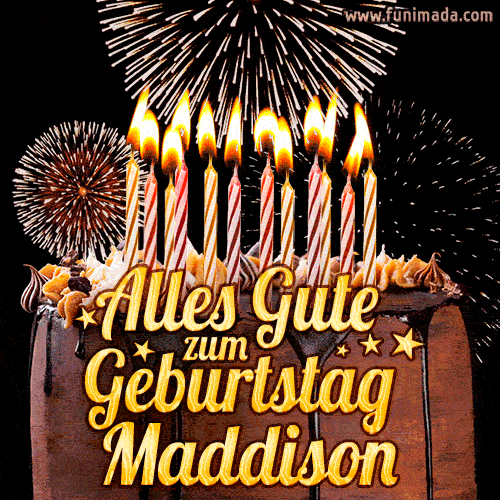 Alles Gute zum Geburtstag Maddison (GIF)