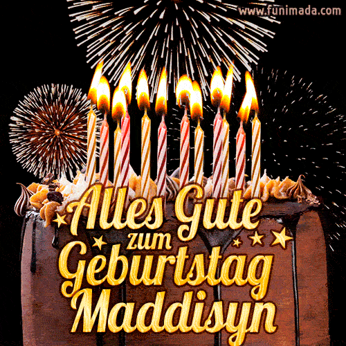 Alles Gute zum Geburtstag Maddisyn (GIF)