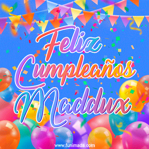Feliz Cumpleaños Maddux (GIF)