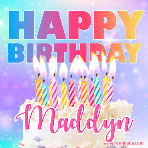 Funny Happy Birthday Maddyn GIF