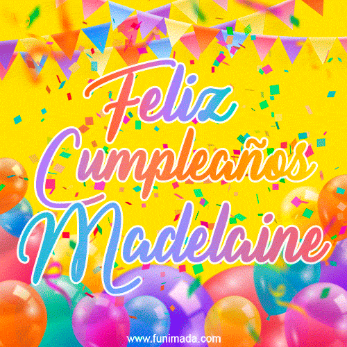 Feliz Cumpleaños Madelaine (GIF)