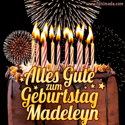 Alles Gute zum Geburtstag Madeleyn (GIF)