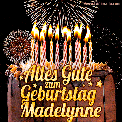 Alles Gute zum Geburtstag Madelynne (GIF)