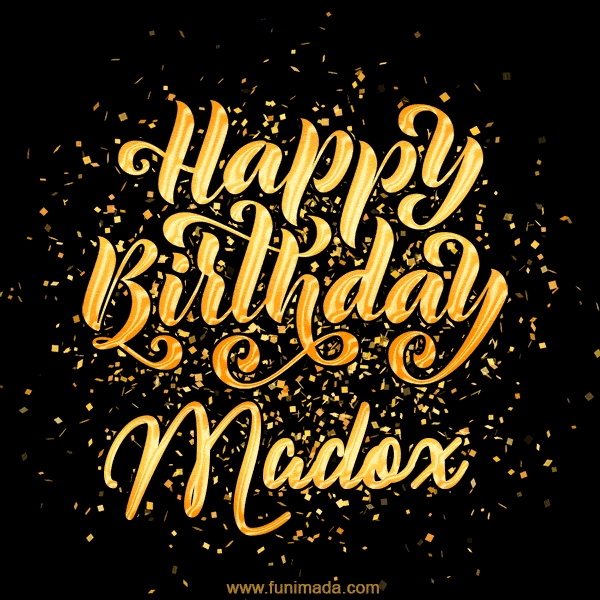 Happy Birthday Card for Madox - Download GIF and Send for Free