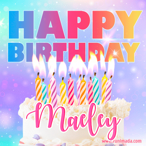 Funny Happy Birthday Maeley GIF