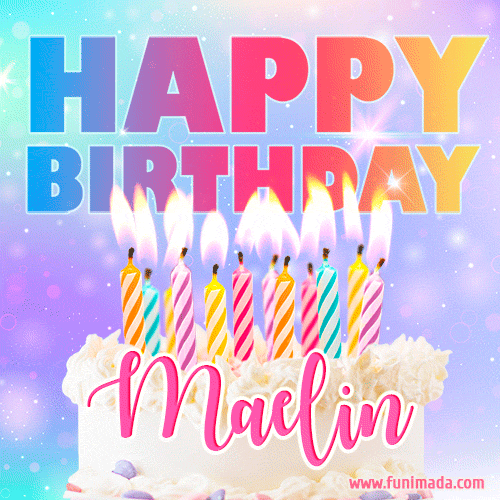 Funny Happy Birthday Maelin GIF