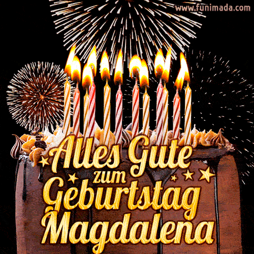Alles Gute zum Geburtstag Magdalena (GIF)
