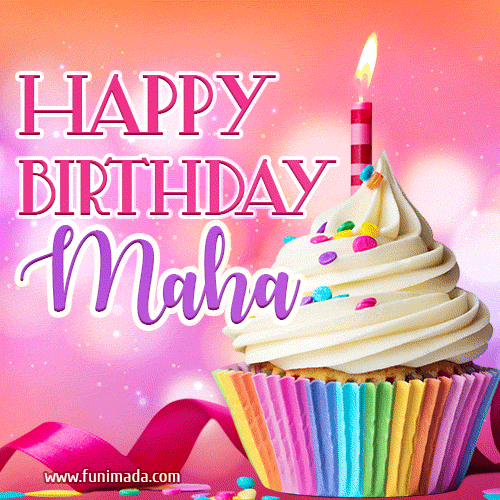 Happy Birthday Maha - Lovely Animated GIF