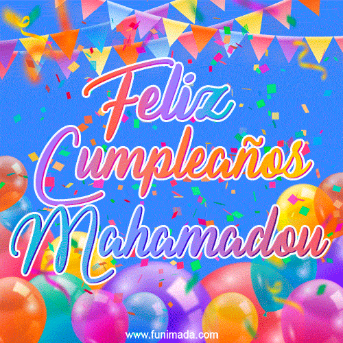 Feliz Cumpleaños Mahamadou (GIF)