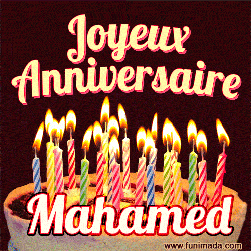 Joyeux anniversaire Mahamed GIF