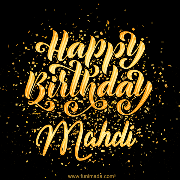 Happy Birthday Card for Mahdi - Download GIF and Send for Free