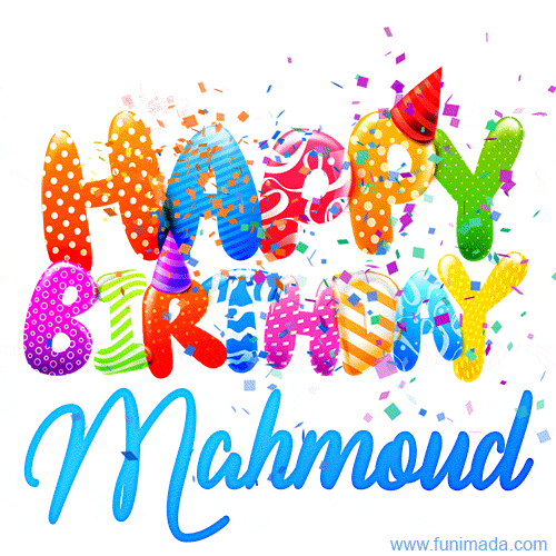 Happy Birthday Mahmoud - Creative Personalized GIF With Name