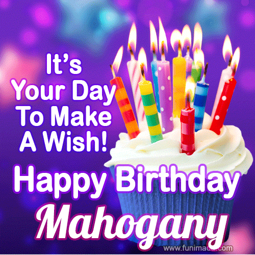 It's Your Day To Make A Wish! Happy Birthday Mahogany!