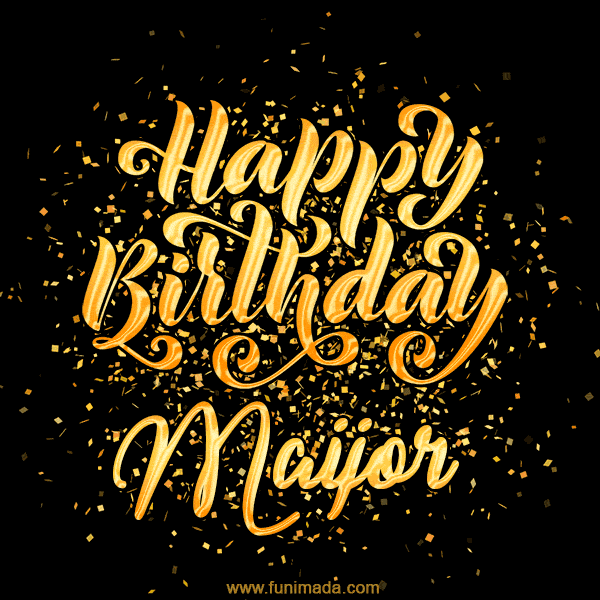 Happy Birthday Card for Maijor - Download GIF and Send for Free