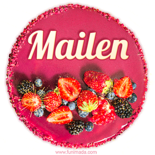 Happy Birthday Cake with Name Mailen - Free Download