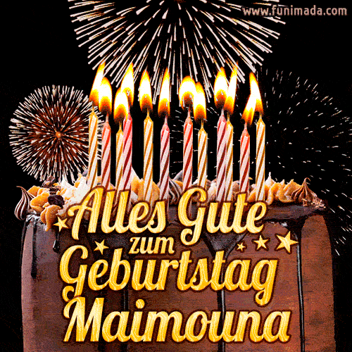 Alles Gute zum Geburtstag Maimouna (GIF)