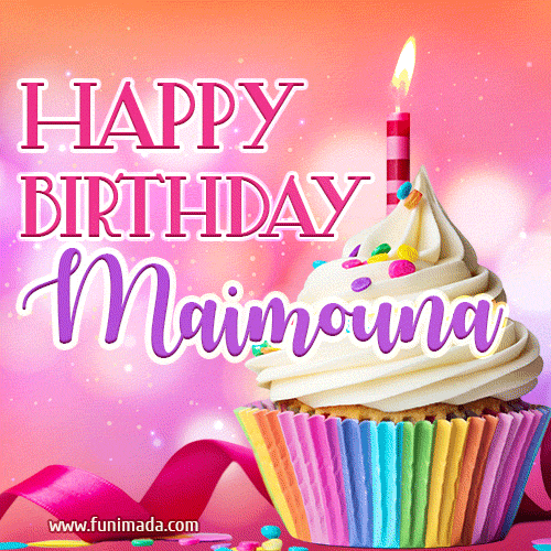 Happy Birthday Maimouna - Lovely Animated GIF