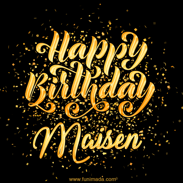 Happy Birthday Card for Maisen - Download GIF and Send for Free