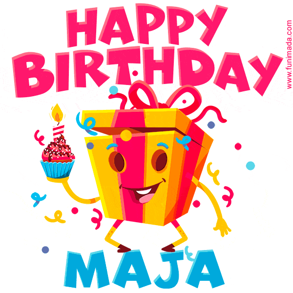 Funny Happy Birthday Maja GIF