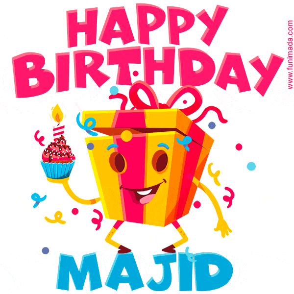 Funny Happy Birthday Majid GIF