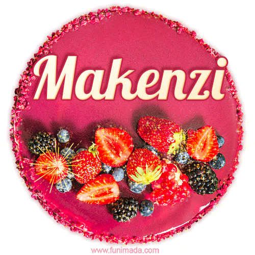 Happy Birthday Cake with Name Makenzi - Free Download