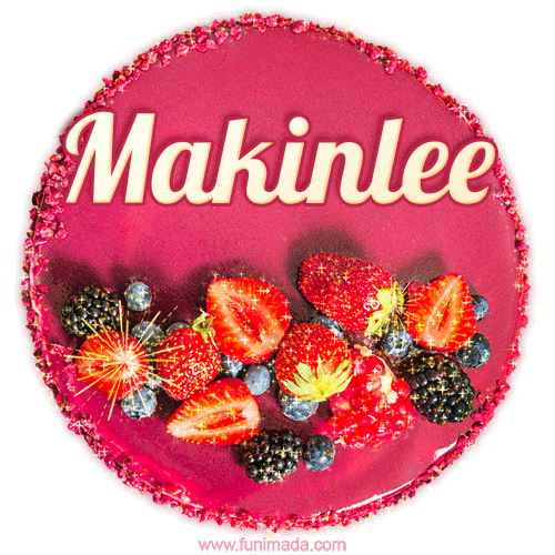 Happy Birthday Cake with Name Makinlee - Free Download