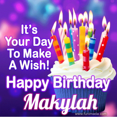 It's Your Day To Make A Wish! Happy Birthday Makylah!