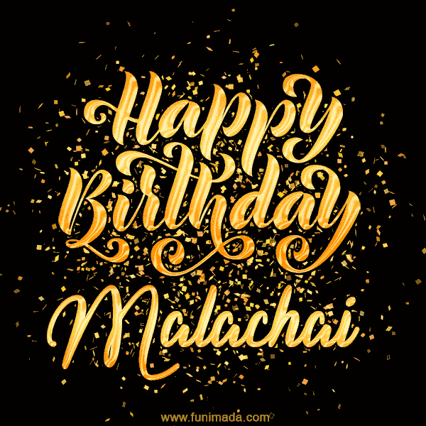 Happy Birthday Card for Malachai - Download GIF and Send for Free