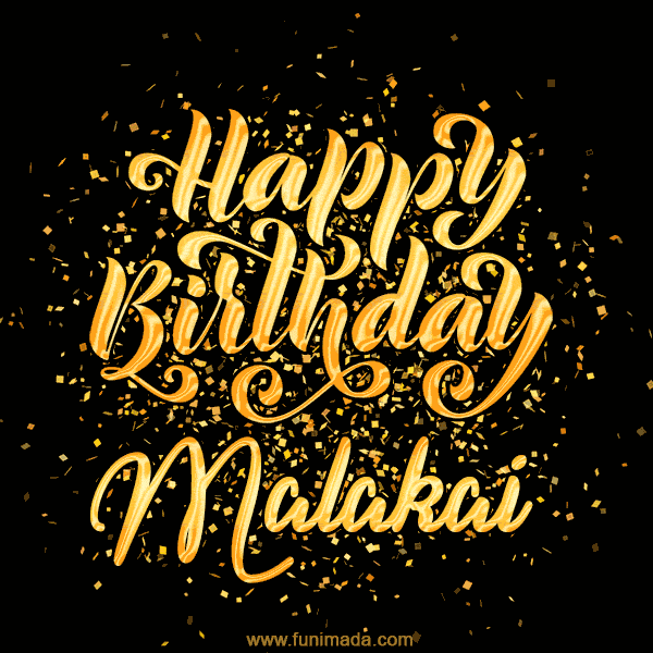 Happy Birthday Card for Malakai - Download GIF and Send for Free