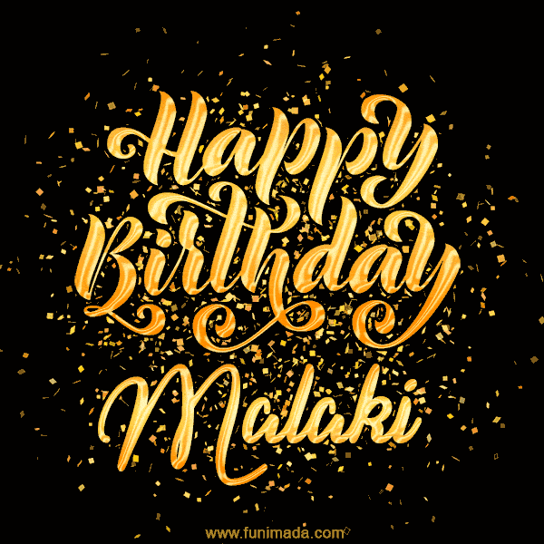 Happy Birthday Card for Malaki - Download GIF and Send for Free
